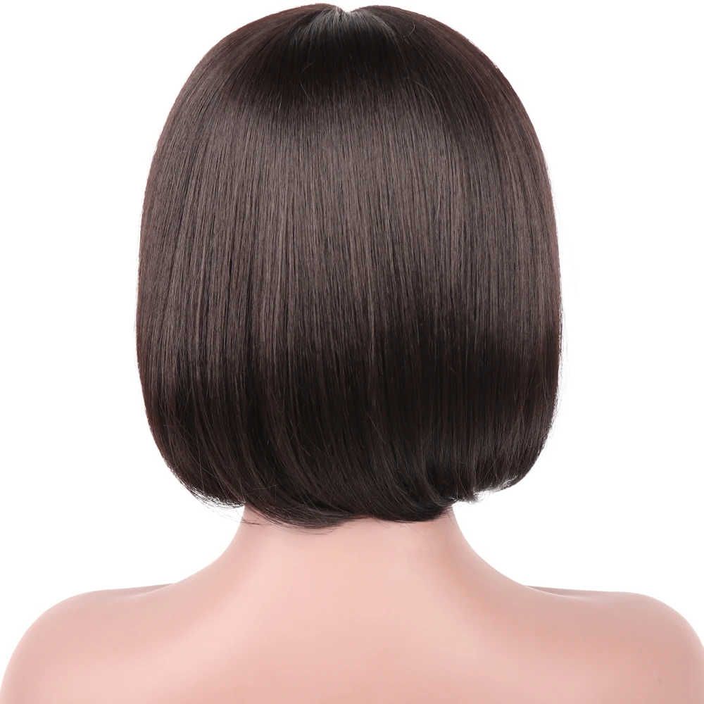 ONYX Synthetic Wig 10 Synthetic BOB Wig Straight Hair Wig Lace/NO-Lace Wig Natural Color Afro High Temperature Hair for Women