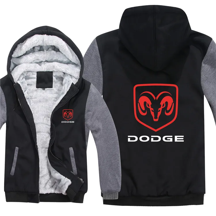 Dodge толстовки куртка мужская Пальто Зимняя мужская повседневная шерстяная подкладка флисовая утепленная Dodge свитера с логотипами Толстовка