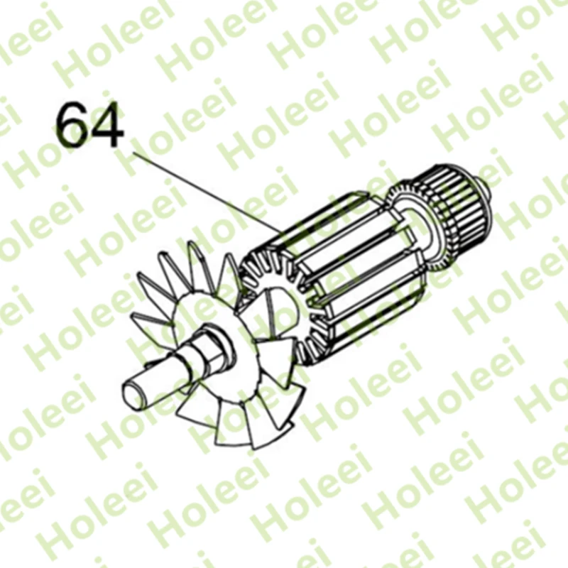 

Rotor Motor Armature for MAKITA LH1201 LH1200FL JM23300001 AC220-240V Rotor