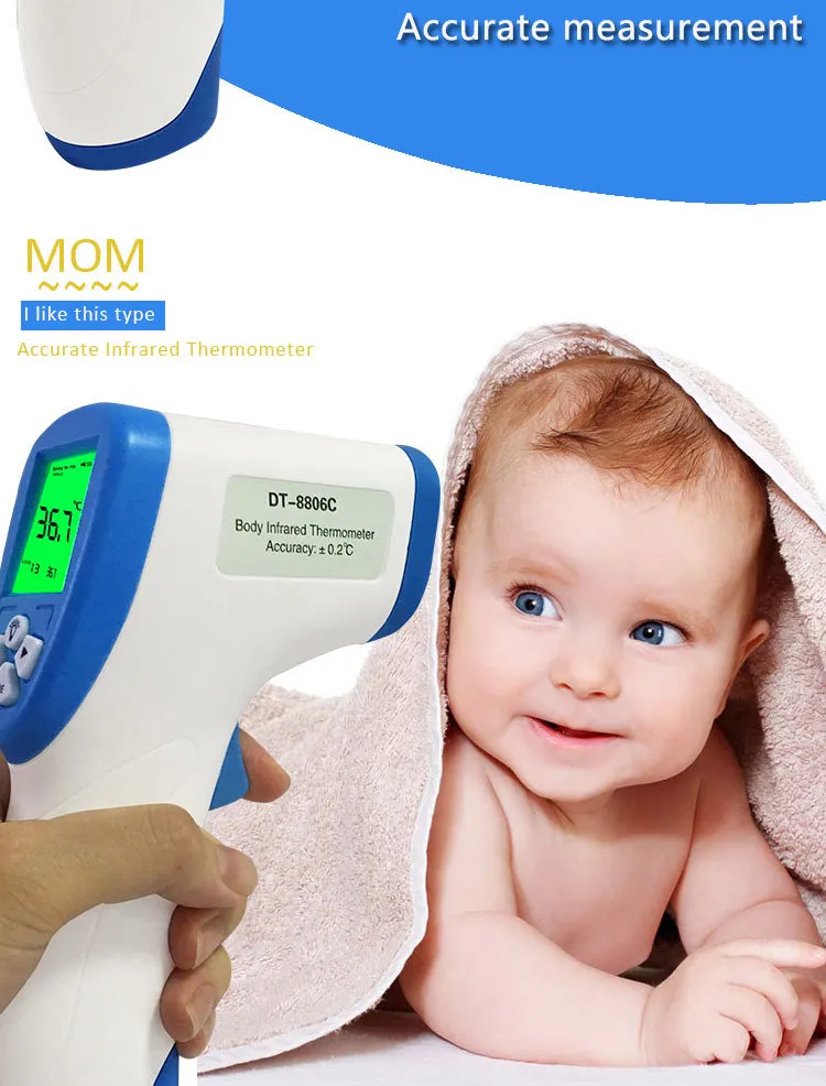 

Muti-fuction Baby/Adult Digital Termomete Infrared Forehead Body Thermometer Gun Non-contact Temperature Measurement Device