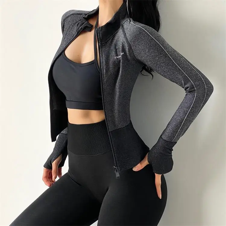 Elastic sports jacket for women womens clothing tops & t-shirts