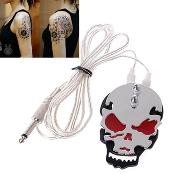 

Fashion Skull Tattoo Machine Footswitch Foot Pedal Controller Power Supply Kits G6KE