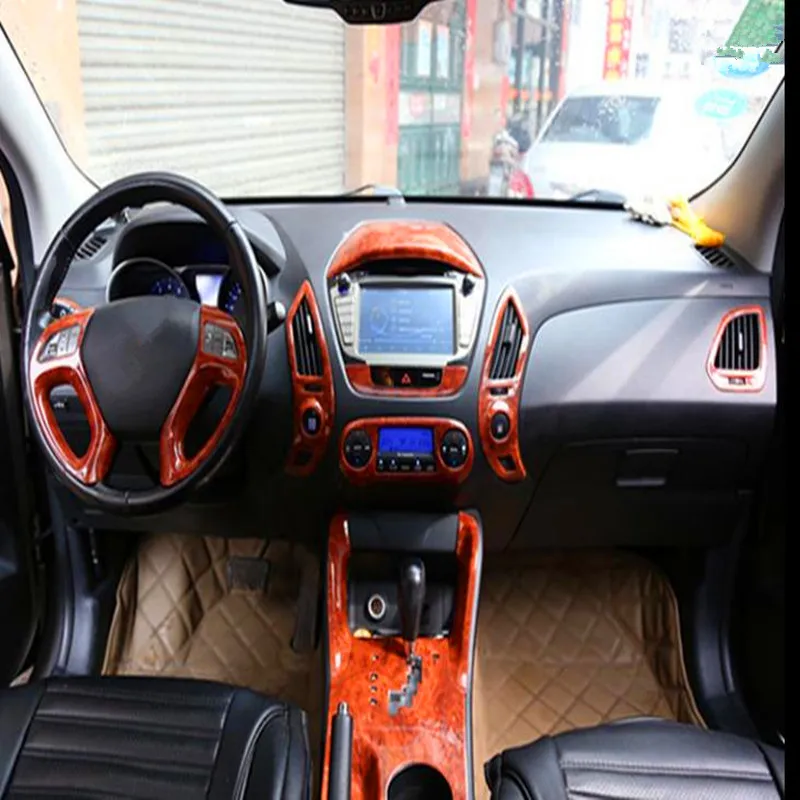 HIPS пластиковая цементная Обрезка салона автомобиля IX35 углеродное волокно