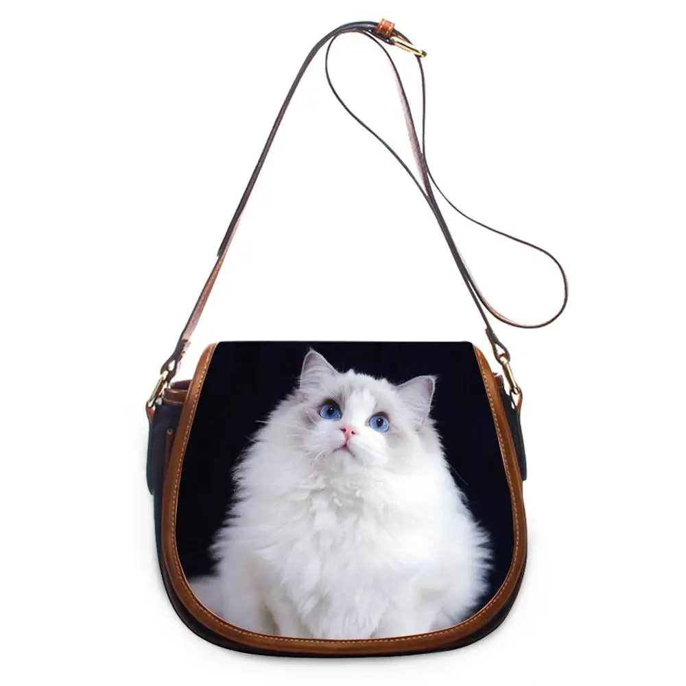 Женские сумки-тоут Ragdoll Cat сумка через плечо с милым котенком кошельки для девочек