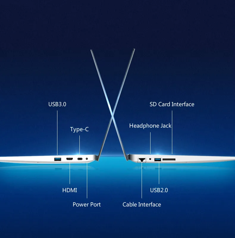 J3455 Intel Laptop 8G NVIDIA GeForce 940M 2G Discrete Graphics Quad-core Processor Ultra-thin Netbook Business Portable Notebook
