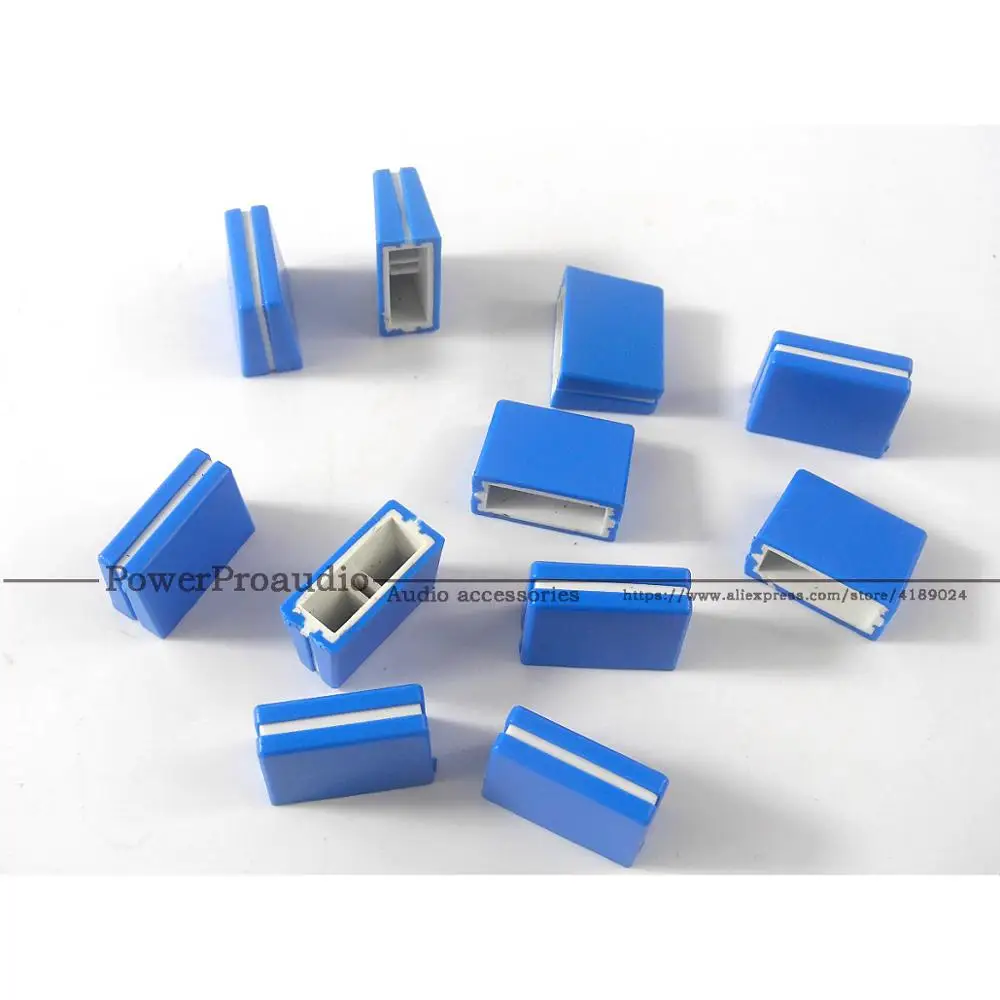 21 Pz/Lotto Canale Crossfader Potenziometro Fader Cap Manopola Per Pioneer Djm-250 350 400 600 700 800 Mixer Colore Blu