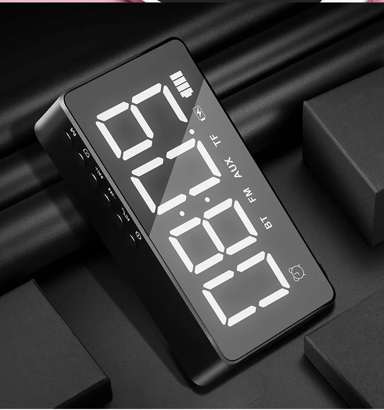 Bluetooth Sound Speker беспроводной 5,0 Full HD светодиодный fm-радио TF AUX портативный бас-бар