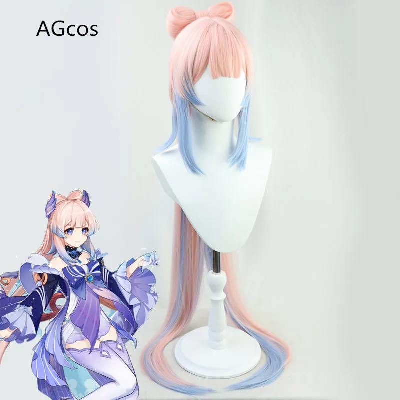 

Парик для косплея AGCOS Game Genshin Impact Sangonomiya Kokomi