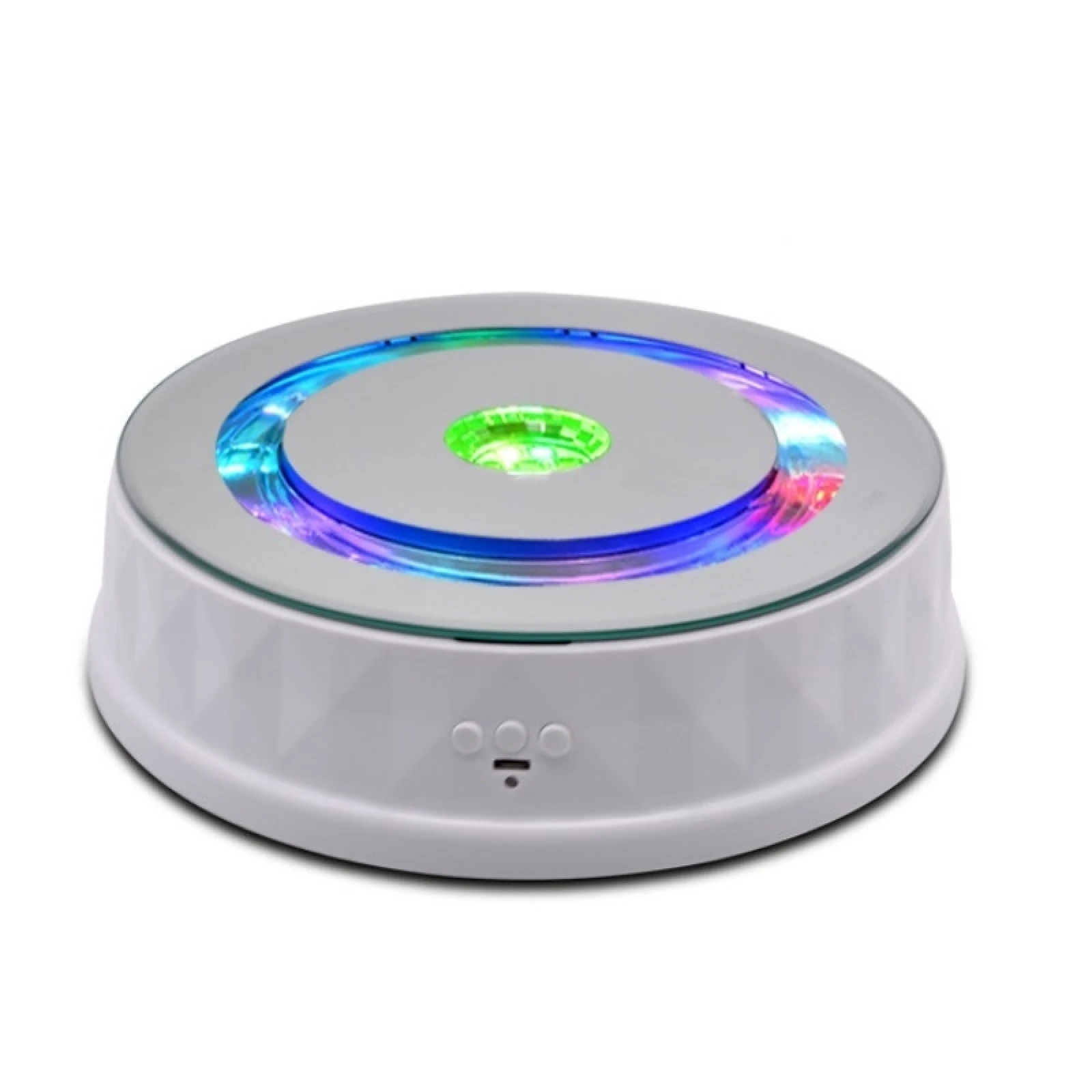 

Вращающаяся подставка для дисплея PULUZ с USB-зарядкой, красочная подставка для фотографий, вращающийся стол для фотосъемки 8 кг, нагрузка для прямой трансляции/съемки видео