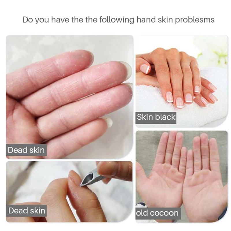 1Pair Lavender Hand Mask Gloves Cream Moisturizing Whitening Hand Spa Gloves Dead Skin Remover Hand Skin Care