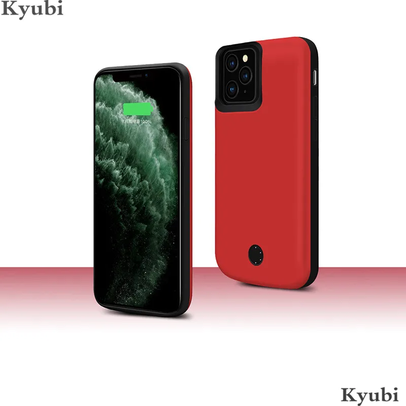 6000 мАч Высокая емкость батарея зарядное устройство чехол для iphone 11 Pro Max внешний портативный беспроводной зарядки батареи для iphone 11