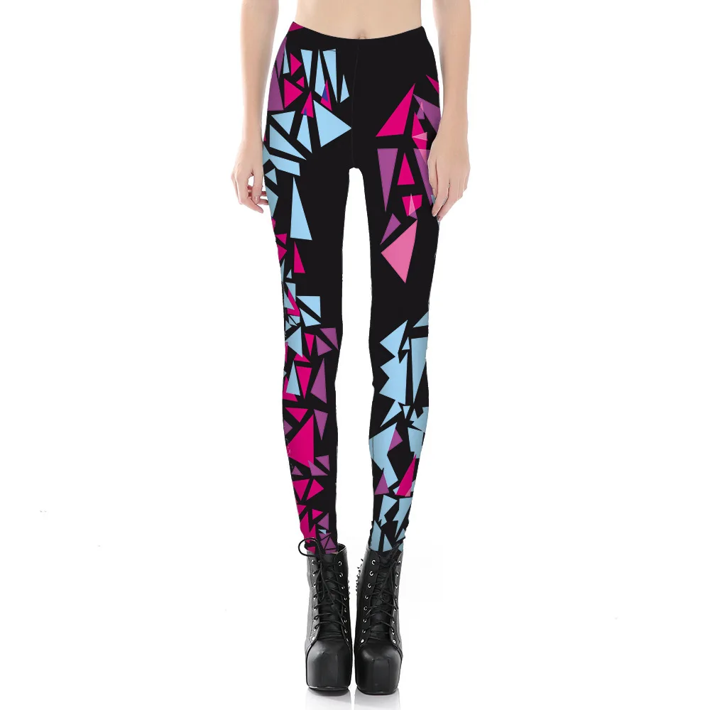 New European and American best selling digital printing 9 leggings |