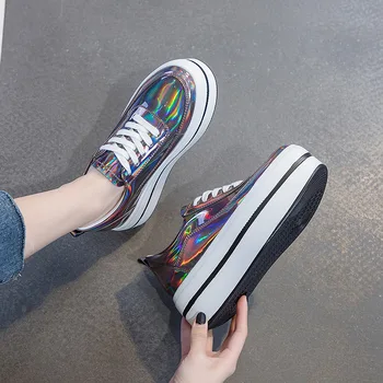 

Small white shoes Korean version of the thick bottom casual women's shoes 2020 fashion mirror female vulcanized shoes FA-152