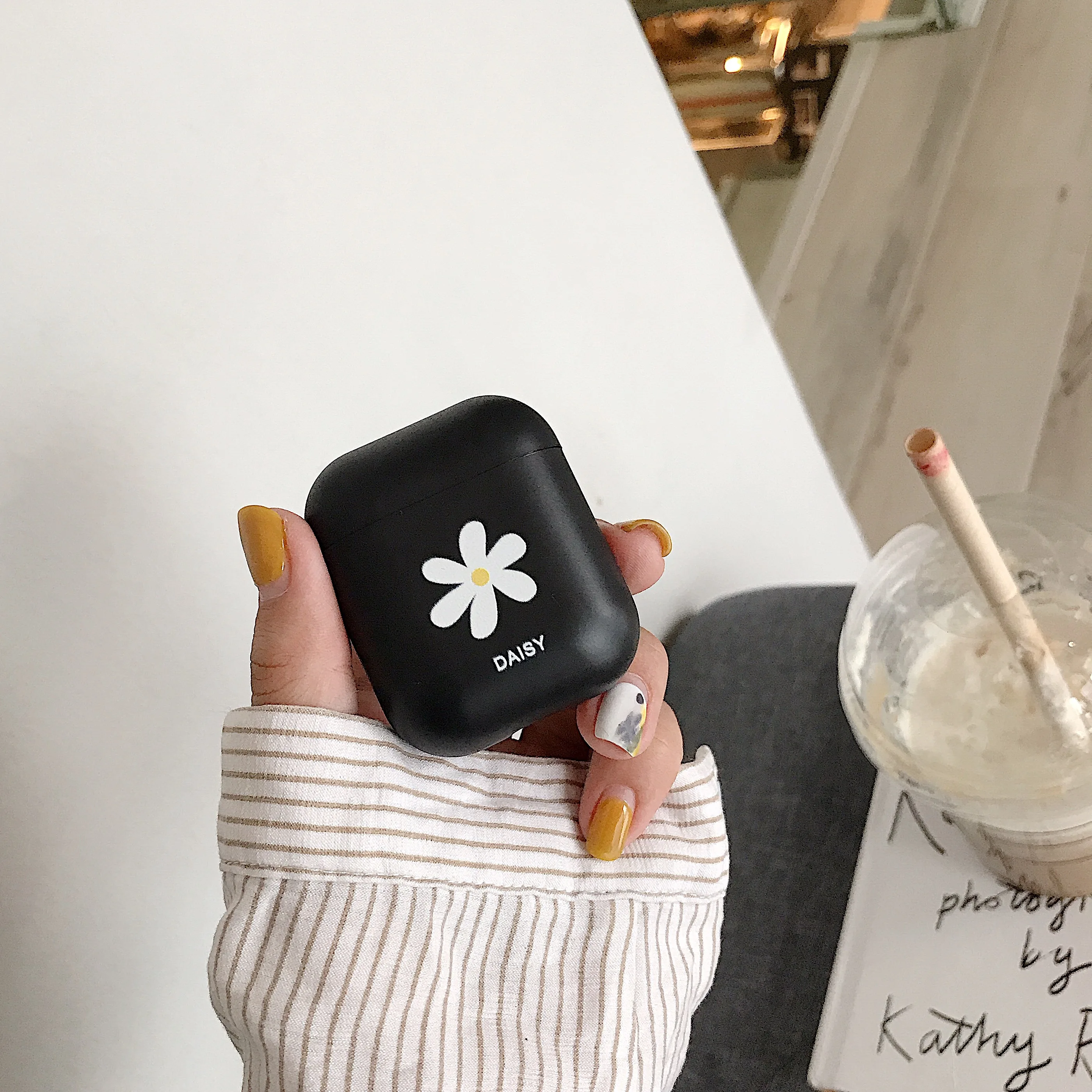 Модный Bluetooth беспроводной чехол для наушников AirPods 1 2 защитный чехол для Apple Airpods зарядная коробка