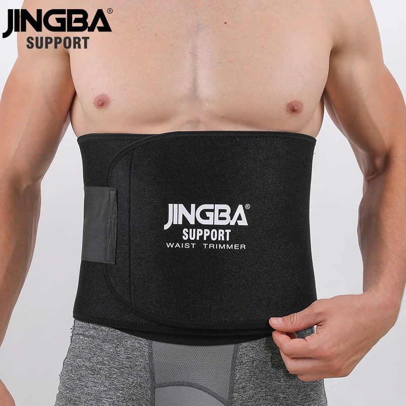 Jingba support neoprene sport waist belt support body shaper waist trainer loss fitness sweat belt slimming strap waist trimmer