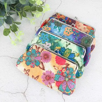 

New Korean Garden Polyester Coin Change Key Purse Handbag Bag Floral Wallet Clutch Purse Long Handbag Coin Bag Card Holder