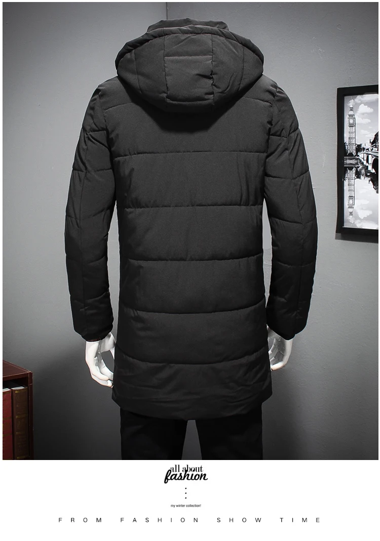 L-8XL, большой размер, новинка, модная мужская зимняя куртка, пальто, высокое качество, с капюшоном, теплое мужское зимнее пальто, повседневное, приталенное, мужское пальто, P135