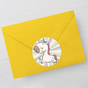 

Unicorn Animals Sticker Reward Sticker For Kids Cute Teacher Pattern School Supplies Roll 1 Inch Kawaii Encourage Sticker