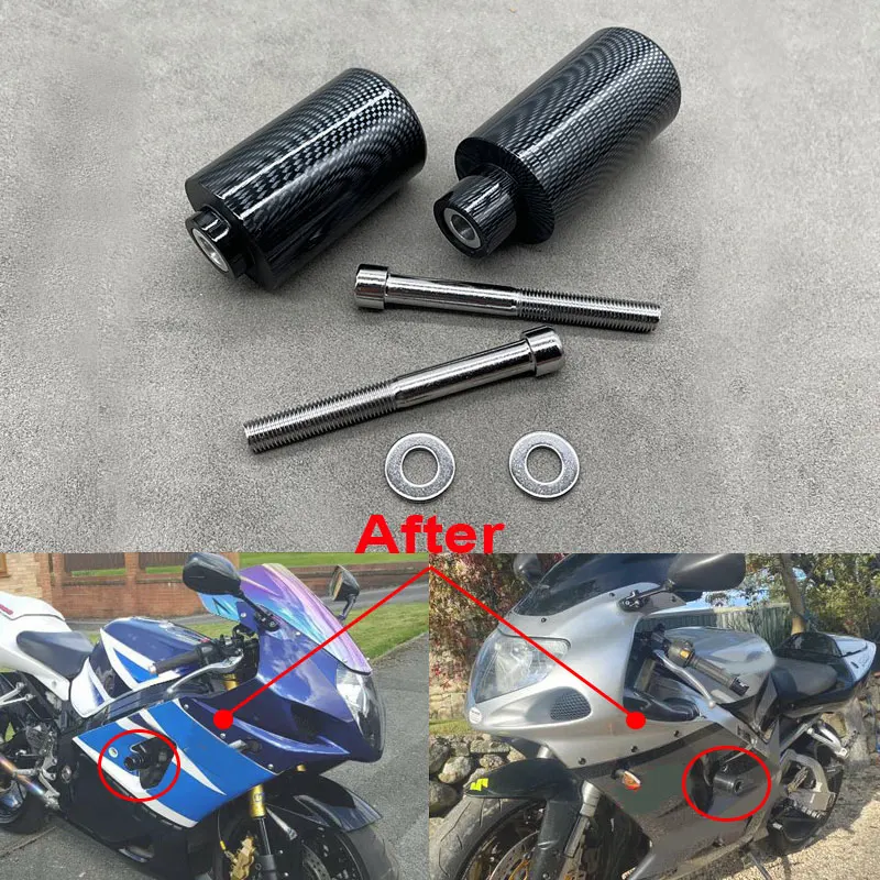 No-Cut Frame Sliders For Suzuki GSXR 1000 2003-2004 - Crash Protection Without Cutting Fairings