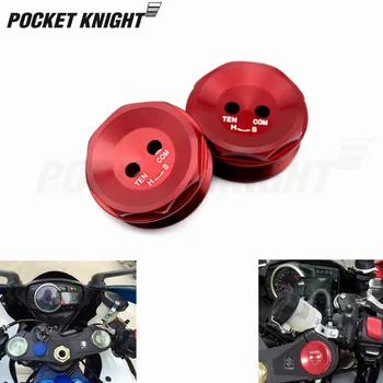 

Front Fork Bolt Cover For SUZUKI GSXR600 750 2011-2017 13 14 15 16 17 Motorcycle Accessories Front suspension Decorative Top Cap