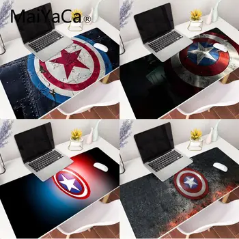 

MaiYaCa Captain America Shield hero Rubber Pad to Mouse Game Gaming Mouse Pad Large Deak Mat 900x400mm for overwatch/cs go