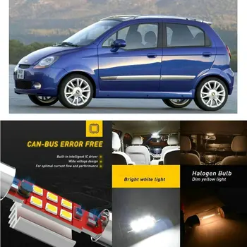 

LED Interior Car Lights For Chevrolet lacetti j200 hatchback matiz m200 m250 hatchback maubu v300 Dome map lamp bulb error free