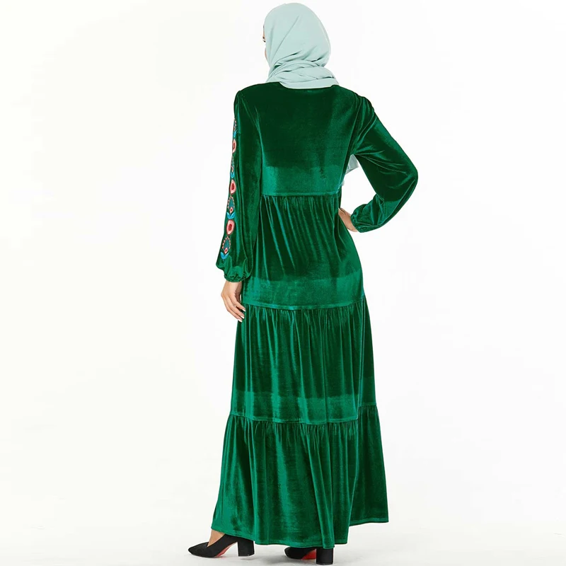 Большие размеры Vestido Longo зимнее длинное бархатное черное платье женские одеяния женские платья vestidos robe Longue Femme Elbise