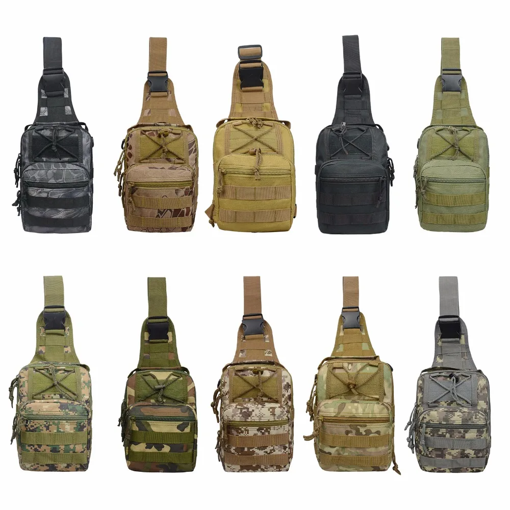Best US Warehouse Military Tactical Bag Men Nylon Cross Shoulder Bags for Outdoor Hiking Camping Travel 600D Oxford Backapack Droship