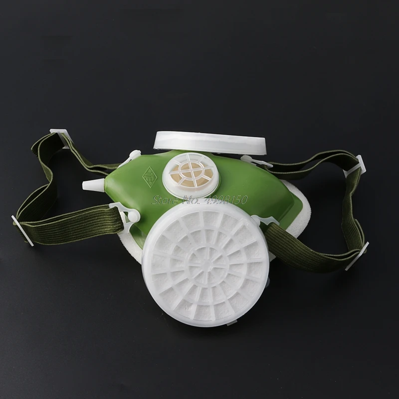 Anti-Dust Gas Respirator Mask Filter Industrial Paint Spraying Protective Facepiece Twin Chemical Spray Paint Safety Headwear