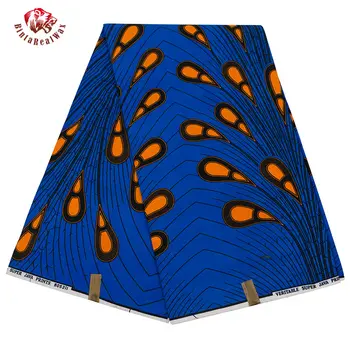 

2020 Hot Selling 100% Cotton Ankara Fabric African BintaRealWax Clothing Wax African Wax for Wedding Dress 24FS1115