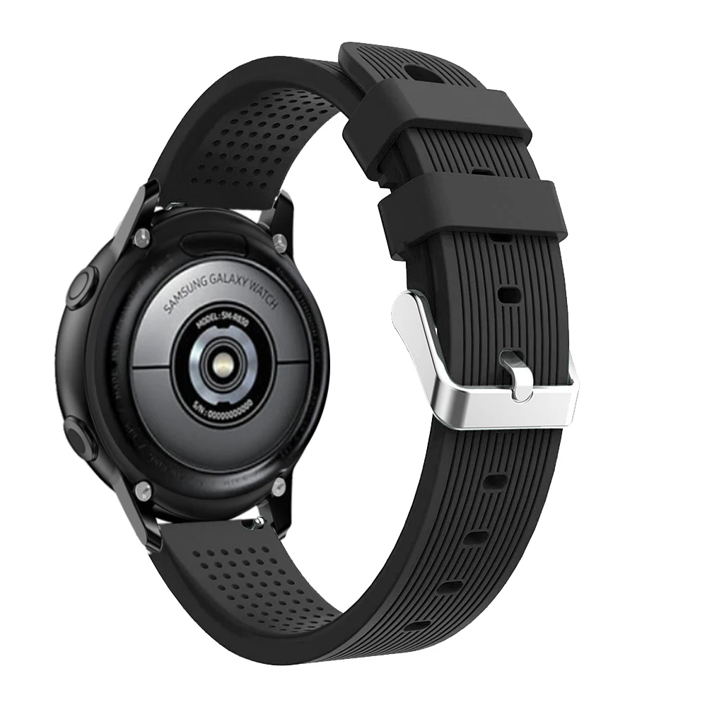 Сменный силиконовый ремешок для часов Active2 для samsung galaxy watch Active 2 40 мм 44 мм 42 мм gear S2 Sport 20 мм ремешок для часов