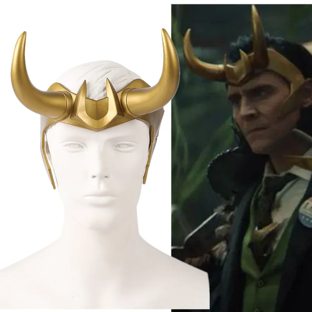 Loki Косплей ПВХ маски-шлемы Хэллоуин Карнавальный костюм для вечеринок Реквизит |