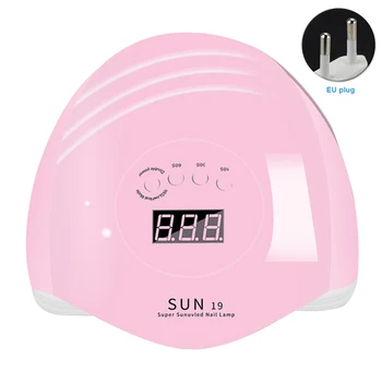 

80W Polishing Fast Curing LED Lamp Timer Display Screen Easy Disassembly Nail Dryer UV Manicure Equipment Auto Sensor Foot Hand