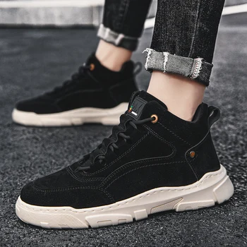 

2020 Men Casual Shoes Quality Split Leather Shoes Men Flats Hot Sale Moccasins Shoes Plus Size
