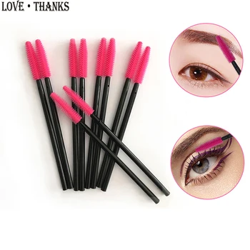 

One-off Silicone Mascara Wand Applicator 500pcs/lot Eyelashes Tools Disposable Brush Makeup Brushes Eyelash Extension