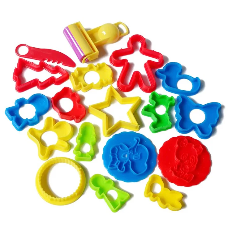 

18Pcs/lot DIY Slime Plasticine Mold Modeling Clay Kit Slime Plastic Play Dough Tools Set Color children Mud Accessories Kids Toy