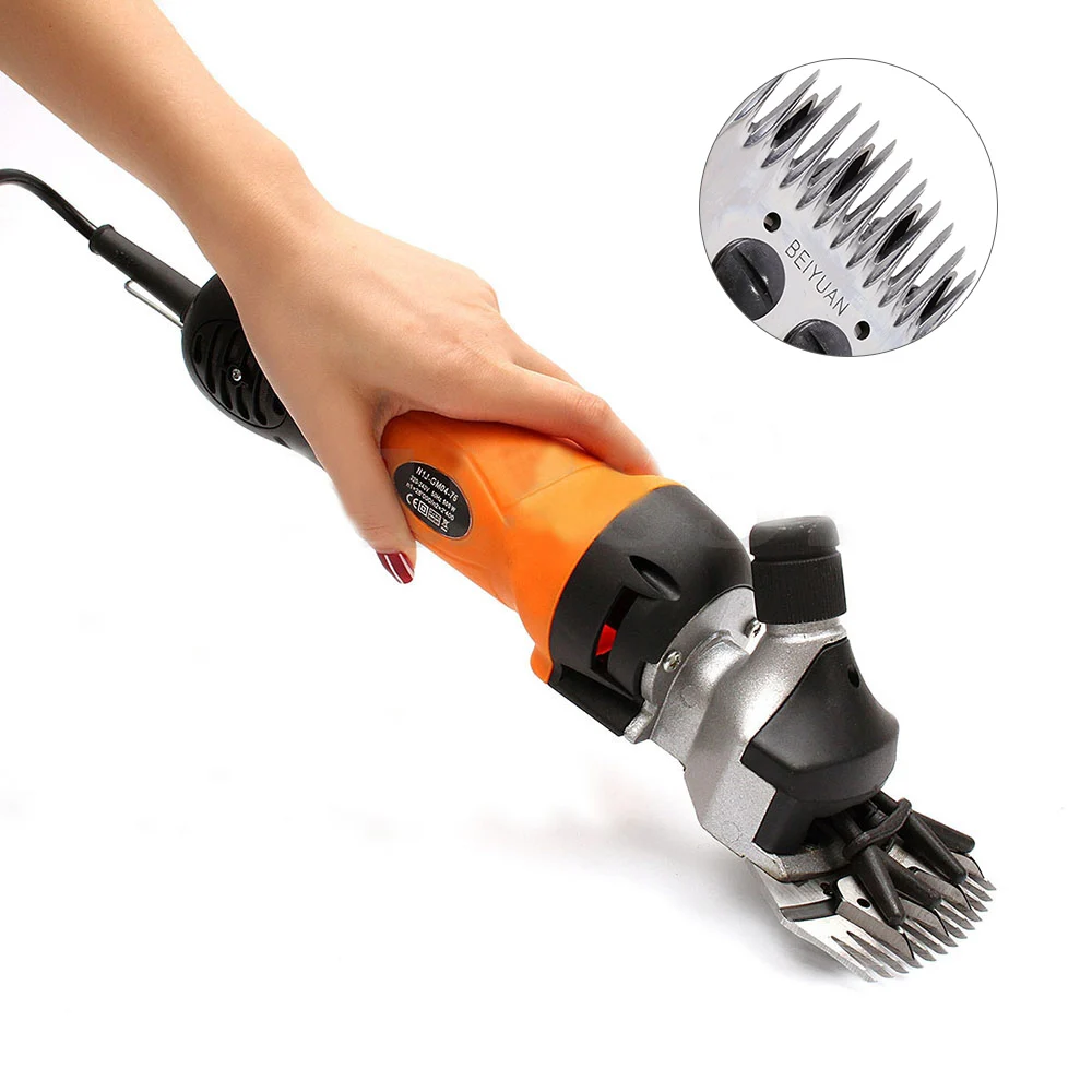 

350W Electric Sheep Shearing Clipper Scissors Shears Cutter Goat Clipper 4 teeth/13 teeth Blade Wool Machine Wool Shaving