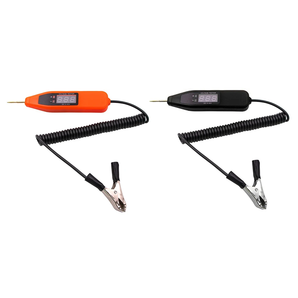 2 in 1 5-32V LCD Digital Display Automotive Electrical Circuit Tester Voltage Power Test Pen Probe Detector Car Diagnostic Tool