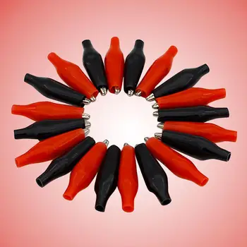 

Alligator Clip 8MM Clamp Clamp 20PC 8MM Crocodile Probe Supplies Black and Red 2017 for Test Probe