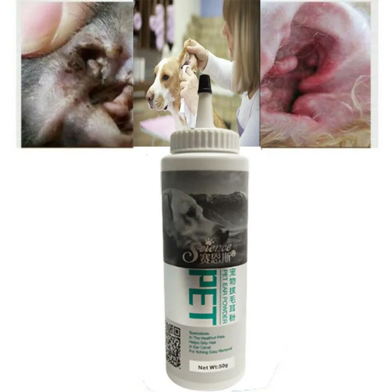 

Dog Cat Ear Clean Powder Health Care Ear Fresh Grooming Ear Powder Pet Ear Care Supplies