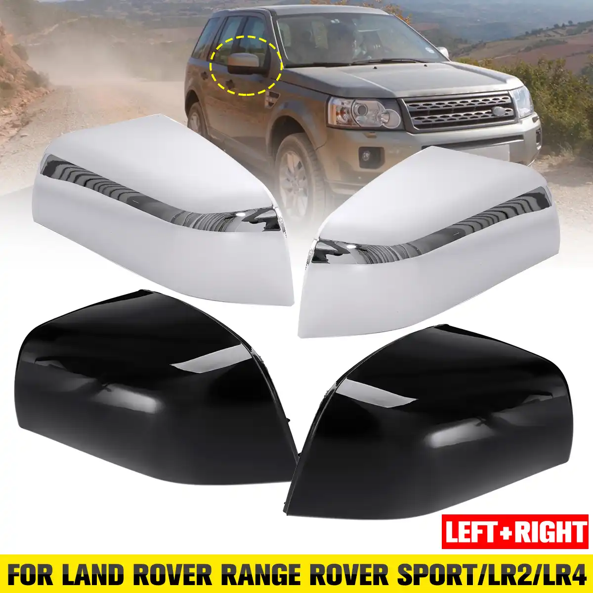 Dldbb Car Wing Side Mirror Cover For Land Rover Range Rover Sport Freelander 2 Lr2 Discovery 4 Lr4 10 14 Rearview Mirror Cover Replacement Covers Car Parts Selincanta Com