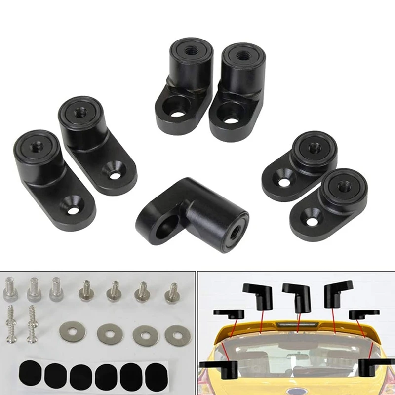Car Rear Trunk Spoiler Wing Riser Lift Extension Kit Ford Focus ST Hatchback 4Dr 2013--RS 2016 -