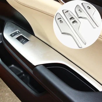 

For Honda Civic 10th 10 2016 2017 2018 2019 Door Armrest Window Switch Frame Sticker Sequin Cover Car Styling Accessories