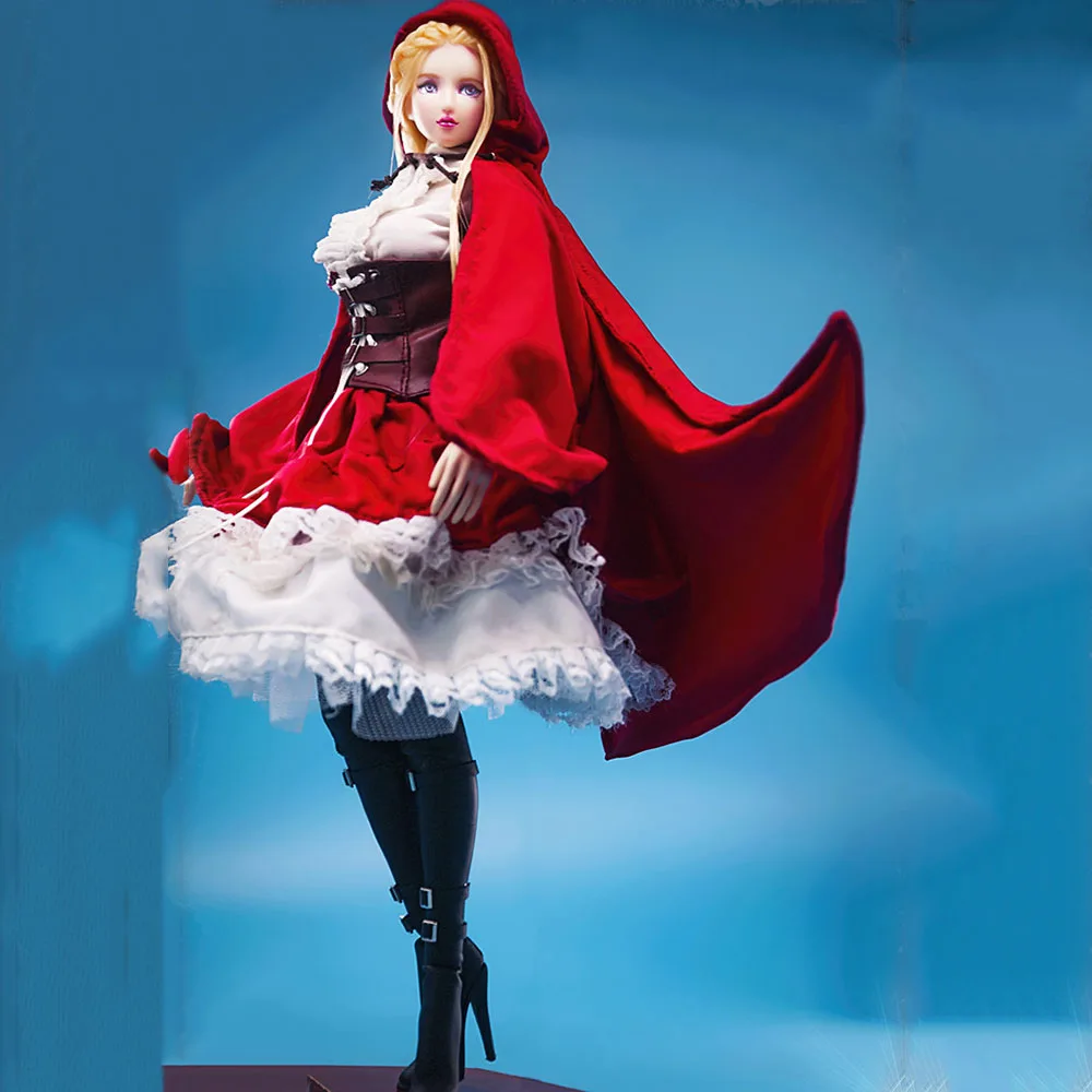 Женский комплект одежды в масштабе 1/6 от FASToys красная одежда с капюшоном для