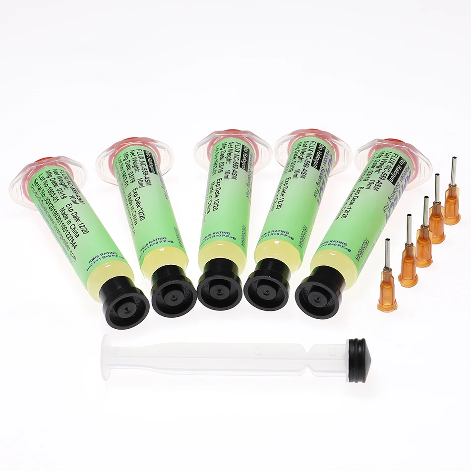 5 шт. AMTECH NC-559-ASM BGA PCB No-Clean паяльная паста Сварка Расширенный масляный поток Смазка 10cc пайка ремонтная паста