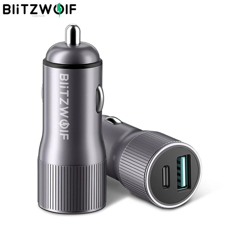 BlitzWolf BW SD4 36 Вт USB Type C PD Быстрая зарядка QC3.0 Mini 2 порта автомобильное зарядное