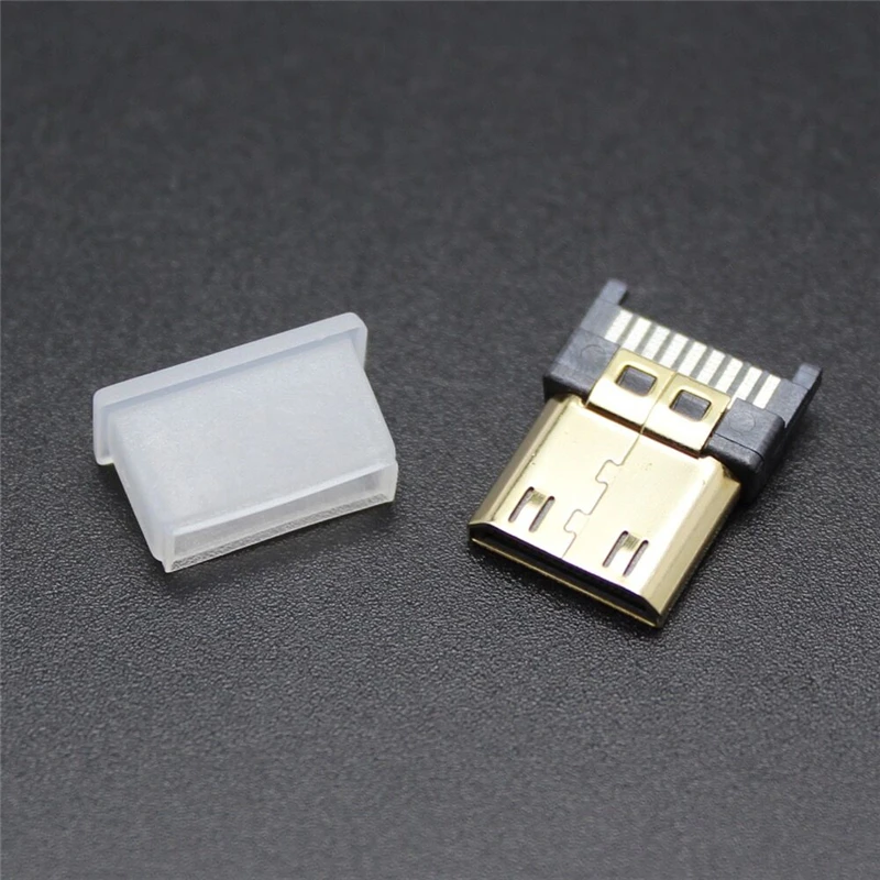 Dust Cap for HDMI-C Plug Digital Camera, High Definition Cable, Male Protective Cover, Anti-Oxidation Sheath, 100PCs