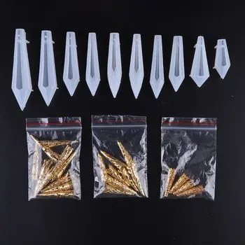 

1 Set DIY Handmade Pendant Jewelry Mold UV Resin Epoxy Mould Crafts Making Soft Silicone Molds Gifts