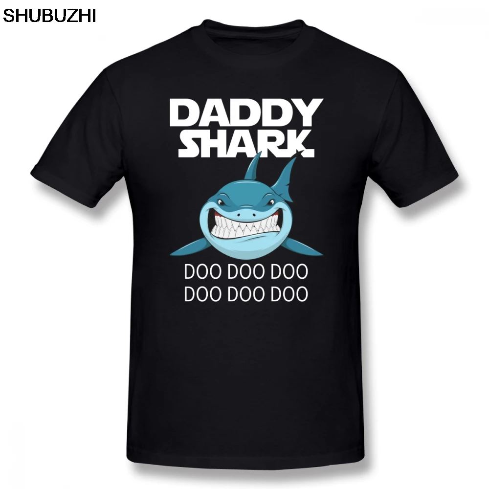 

Fathers Day T Shirt Daddy Shark T-Shirt Doo Father S Day Gift Tee Shirt Cartoon Print Big Plus Size Graphic T Shirts