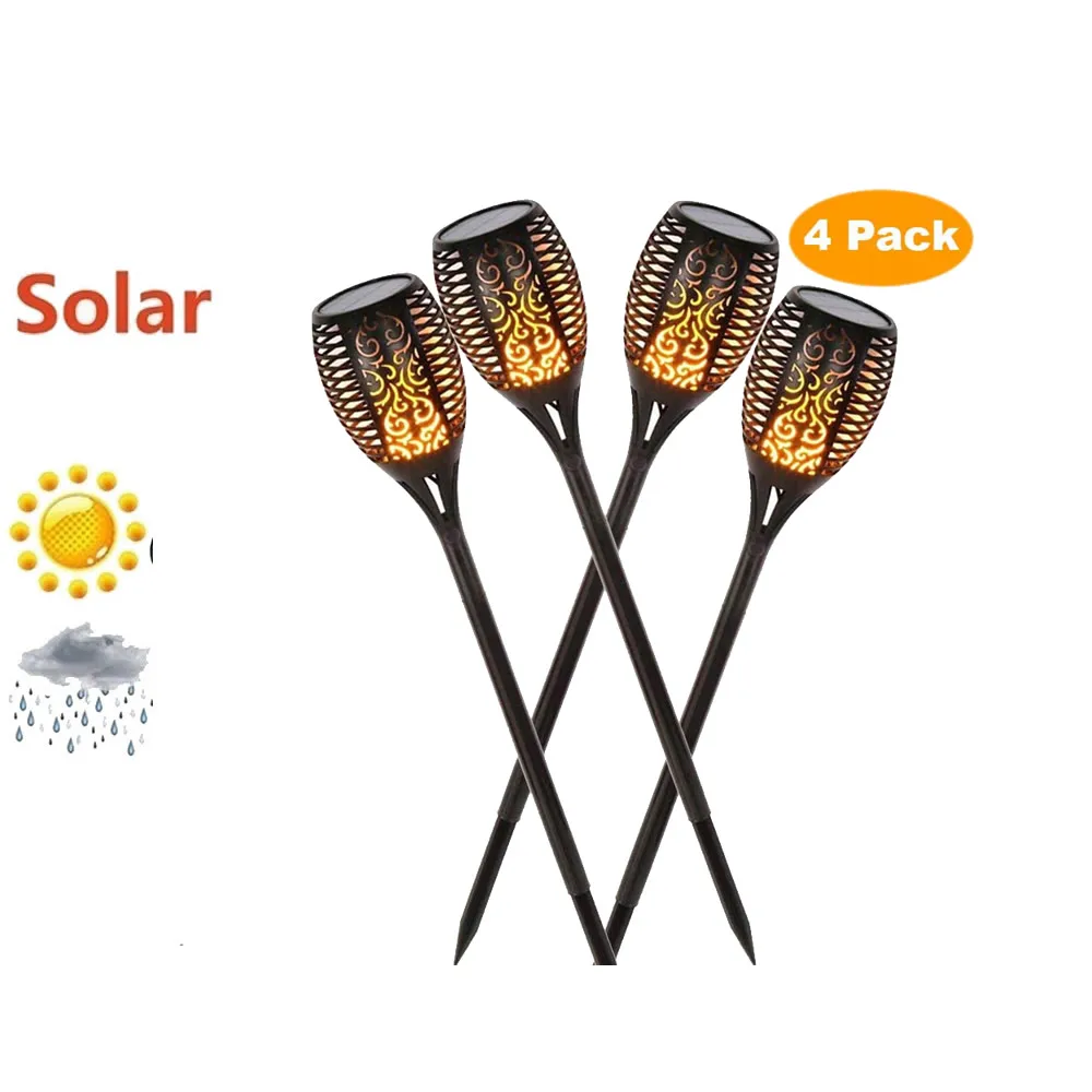 

33 LED Solar Flame Light Flickering IP65 Waterproof LED solar garden lights Garden Soft Light Control Dance Flame Design Outdoor